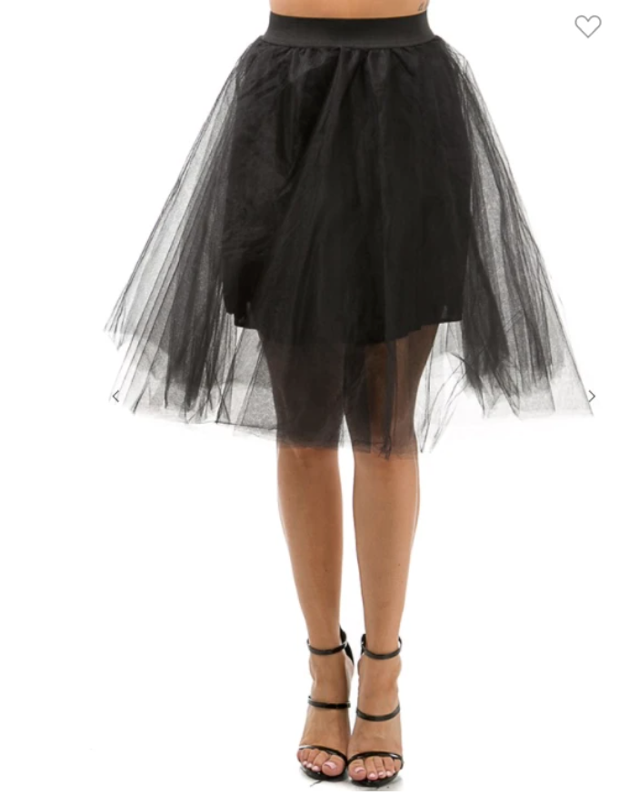 Tulle & Mesh Skirt