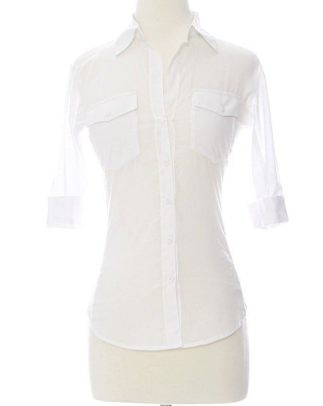 Boss Girl Top White